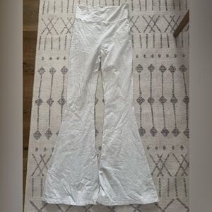 Light Gray EDIKED  Flared Lounge Pants